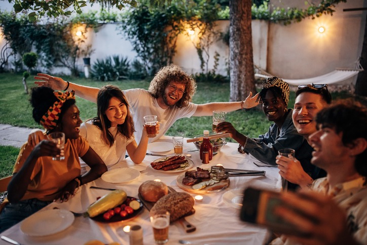 People having a picnic